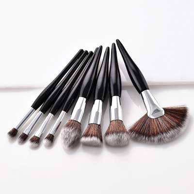 4/8pcs Makeup Brush Set Super Soft Synthetic Head Wood Handle brushes White Fan brush set Women Foundation Face make up tool