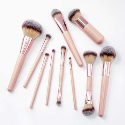 BBL Professional Makeup Brush Set 10pcs Premium Brushes for Foundation Powder Blush Eyebrows Eyeshadow Blender Cosmetic Tools